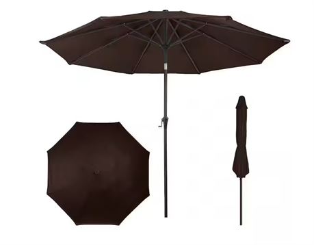 jeco 9 aluminum market patio umbrella with crank in brown Wood Market Umbrella, Brown, 9' : Patio, Lawn & Garden Some people worry that patio umbrellas are flimsy and prone to collapse in strong winds 9' Sunbrella® A Patio Market
