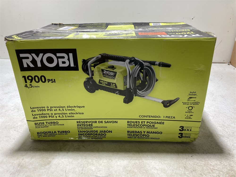 Tmldeals Com Ryobi Psi Gpm Cold Water Wheeled Corded Electric Pressure Washer