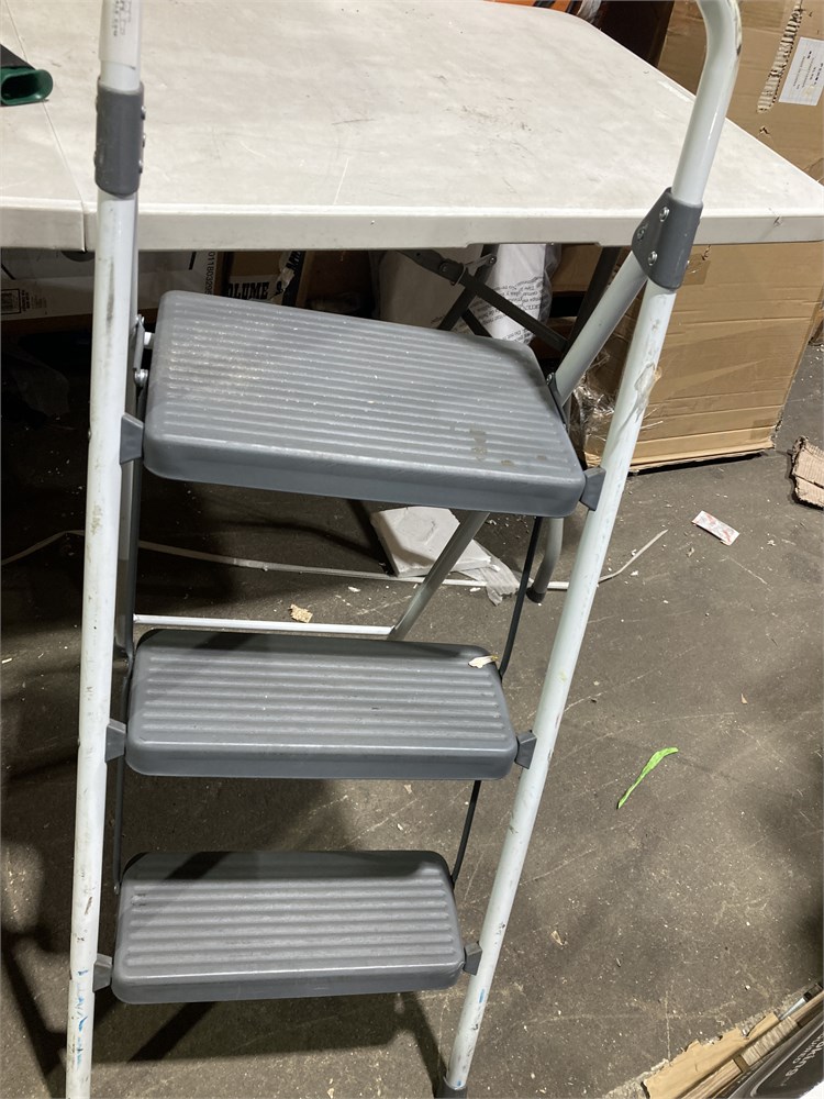 Stool Ladder Storage Tmldeals.com - Gorilla Ladders 3-Step Steel Lightweight Step Stool ...