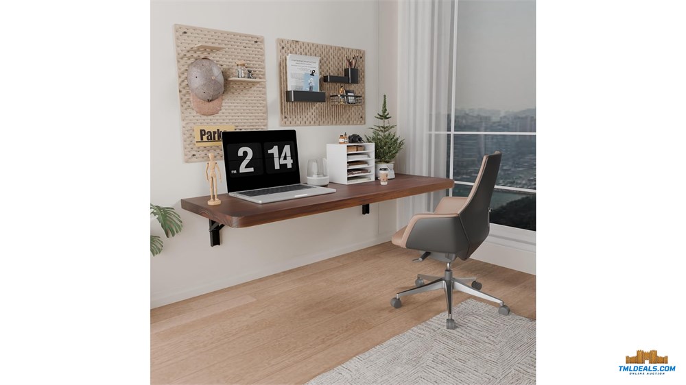 Tmldeals.com - IAE Wall Mounted Folding Table with Pine Wood,36" x 14 ...
