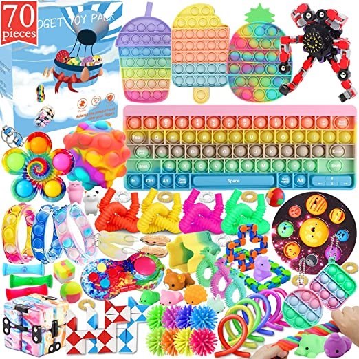 Tmldeals.com - Fidget Toy Pack 70 Pcs Fidget Toys Set Fidget Pack Cheap ...