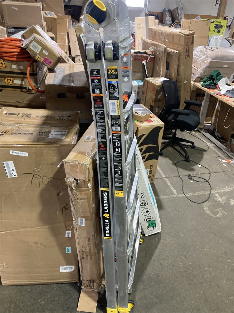 Tmldeals.com - Gorilla Ladders 26 ft. Reach Aluminum Multi-Position ...