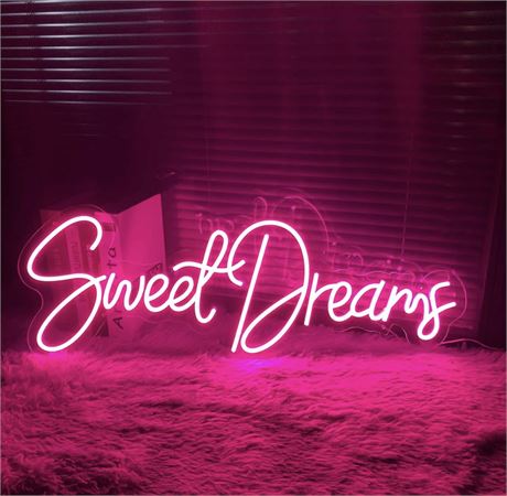 Tmldeals.com - Sweet Dreams Neon Signs-Transparent Acrylic Light Up ...