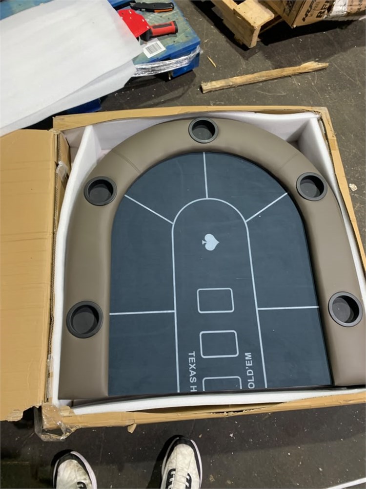 Tmldeals.com - Poker Table Foldable, 70 in. Oval Blackjack Casino Texas ...