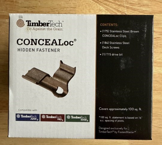 Tmldeals.com - New Sealed TimberTech - CONCEALoc Hidden Fastener ...